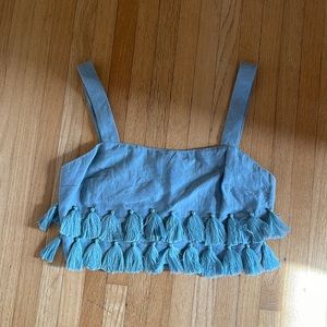 Tularusa Tassel Cropped Tank